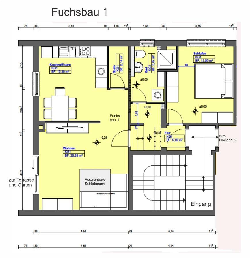 Апартаменты Zum Fuchsbau Hettstadt Экстерьер фото